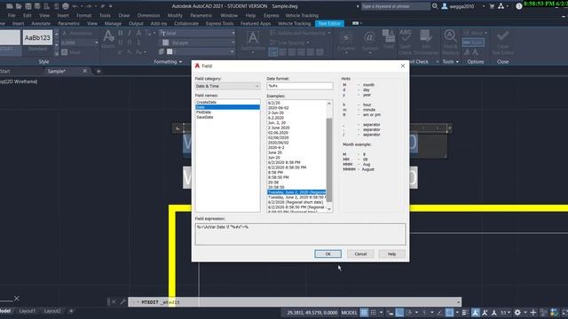 D 03 l Advanced Fields l Arabic Autodesk®AutoCAD®2021First Completed Advanced Lessons смотреть онлайн