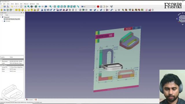 200 3D Models in FreeCAD: Exercise 2 смотреть онлайн