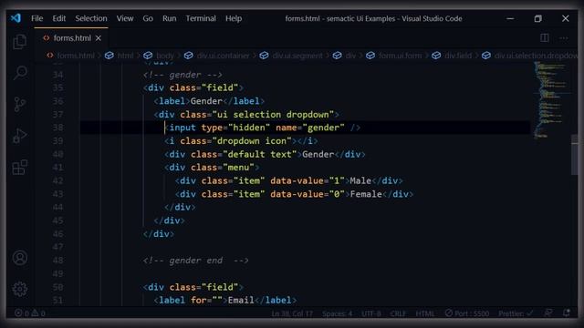 21. Forms - part 3 | Semantic UI смотреть онлайн