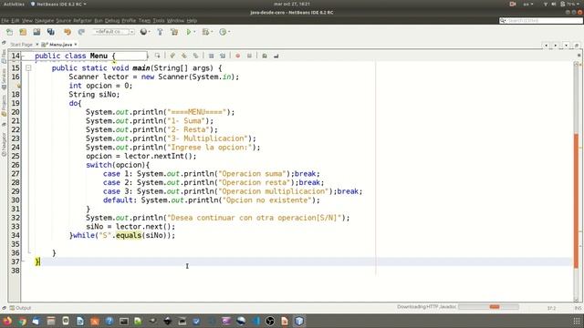 Menú repetitivo con manejo de excepción | Curso JAVA desde CERO | Buhoos смотреть онлайн