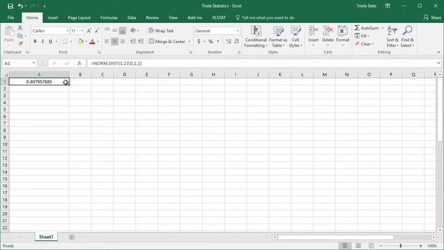 Excel Section 6-1: Using Excel to Find Normal Distribution Areas смотреть онлайн