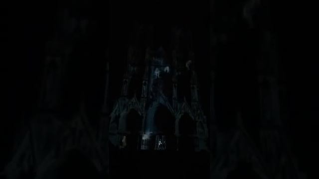 Light show at Notre-Dame de Reims (Reims Cathedral), France 1 смотреть онлайн