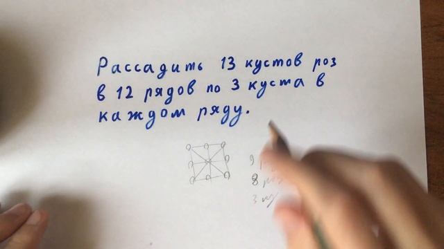[Интересные задачи] Рассадить 13 кустов роз в 12 рядов по 3 куста в каждом ряду смотреть онлайн