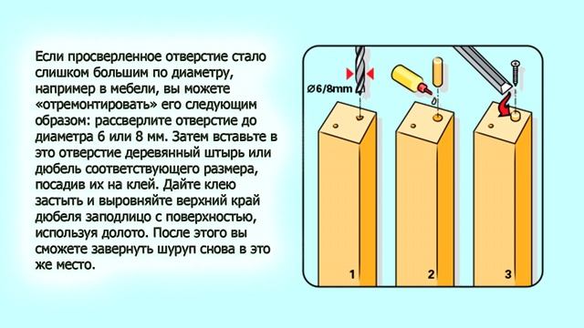 Восстановление просверленного отверстия, если его диаметр стал слишком большим смотреть онлайн