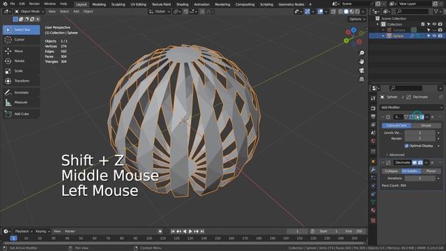 Blender Tutorial - Subdivide and Un-subdivide смотреть онлайн