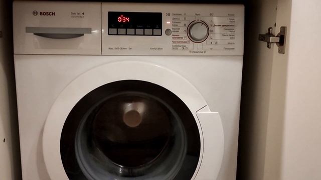 Стиральная машина Bosch WLG 20261 OE - процесс стирки смотреть онлайн