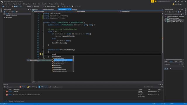Item Database | Making a Simple RPG - Unity 5 Tutorial (Part 9) смотреть онлайн