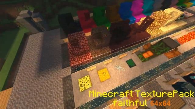 Minecraft 1.7.x TexturePack Faithful 64x64 смотреть онлайн