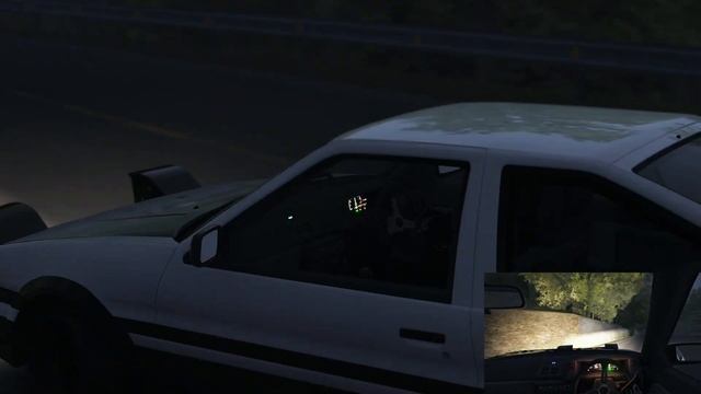 Assetto Corsa || Mt. Usui run at dawn with the Toyota AE86 смотреть онлайн