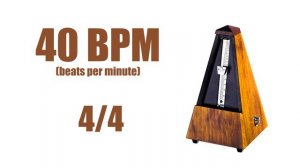 40 BPM Metronome 4/4 – Best Online Metronome 40 Beats Per Minute