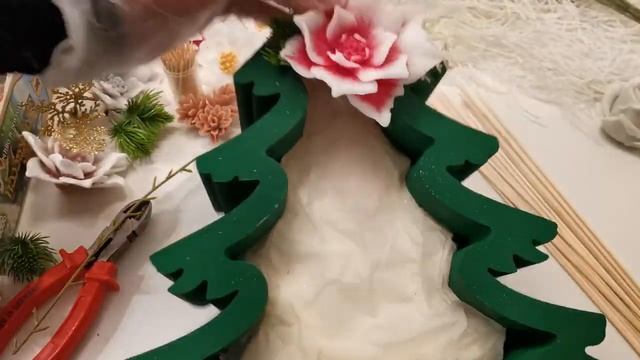 Мыловарение/ Новогодняя композиция в пенобоксе ЕЛКА смотреть онлайн