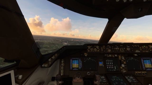 MICROSOFT FLIGHT SIMULATOR 2020 Landing in Stockholm. Посадка Стокгольм-Арланда (ESSA). B747 смотреть онлайн