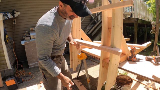 My DIY BUILD-WOOD GARDEN ARCH, GARDEN ARBOR, GARDEN TRELLIS смотреть онлайн