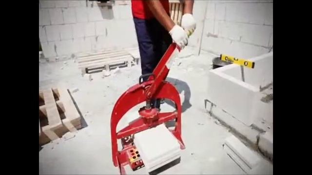 Гильотина для раскалывания силикатного кирпича и перегородки "Поревит" смотреть онлайн