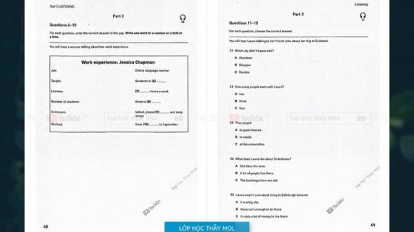 KET Listening 2020 TEST 2 - A2 Key 8 Practice Tests COLLINS with ANSWER KEY