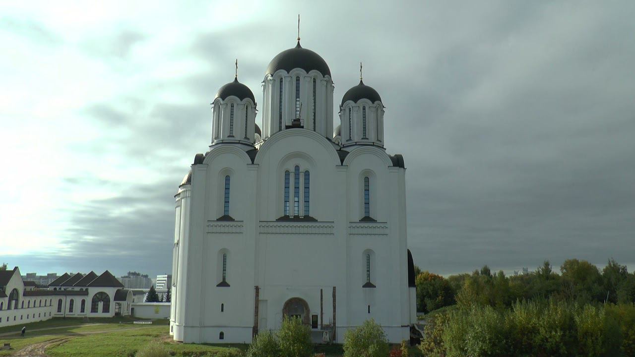 колокольный звон 27 09 21 и солнце над храмом Евфросинии Полоцкой смотреть онлайн