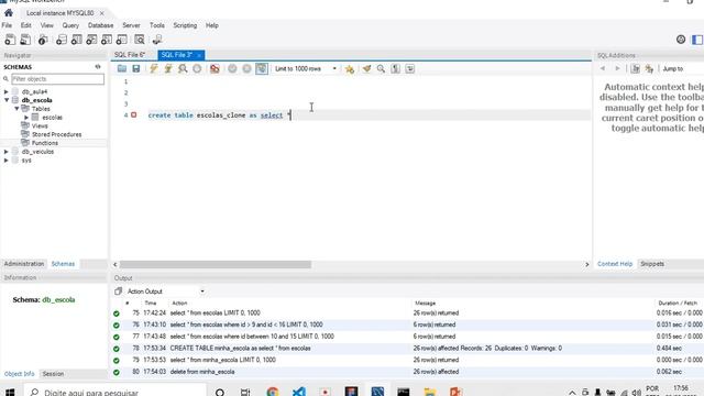 Aprendendo MySQL - Aula 21 - Bônus - Criando tabela a partir de uma consulta смотреть онлайн