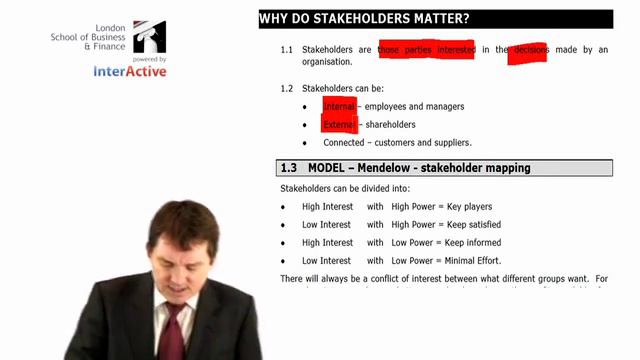 LSBF ACCA P3: Why Stakeholders Matter with David Laws смотреть онлайн