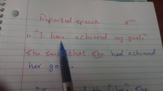 Reported speech /past simple and present perfect смотреть онлайн