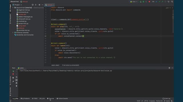 Make a Discord Bot with Python (Part 7: Music Bot) | Latest Discord Py Version смотреть онлайн