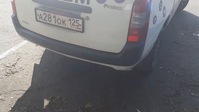 8-й обклеенный авто криптовалюты Prizm в Хабаровске Toyota ProBox , белый, А281ОК 125rus смотреть онлайн