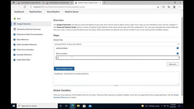 Jenkins: Using the Pipeline Syntax helper смотреть онлайн