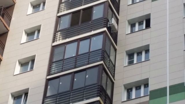 Замена холодного фасадного остекления на ул. Новотушинская в Путилково. Компания - Окна 21 ВЕК смотреть онлайн
