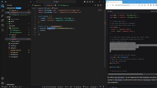 Як працює VUE ROUTER. Vue 3 Composition API JS + TypeScript смотреть онлайн