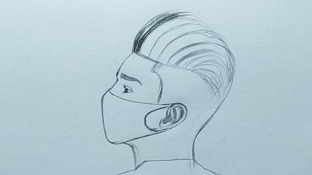 A boy with mask sketch | How to draw a boy | hairstyle drawing | step by step easy drawing смотреть онлайн