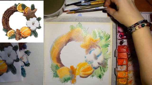 Новогодний венок (Christmas WREATH) 2