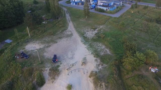 Пляж г.Кировск. Ленобласть. С высоты птичьего полета смотреть онлайн