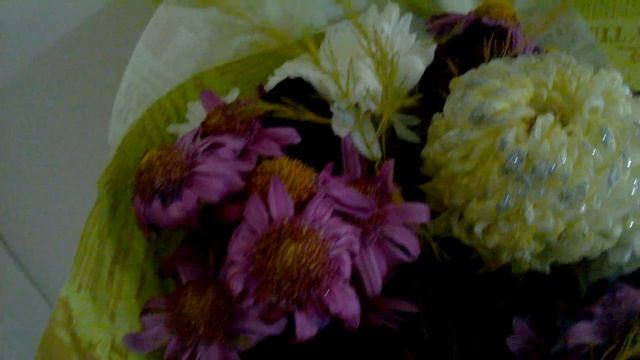 Осенний букет хризантем. смотреть онлайн