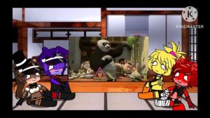 Реакция персонажей FNIA на Озвучка Кунг-фу Панда, брат: ММА Панда