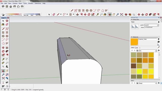Sketch Up How To Make Rounded And Chamfer Edge Turorial смотреть онлайн