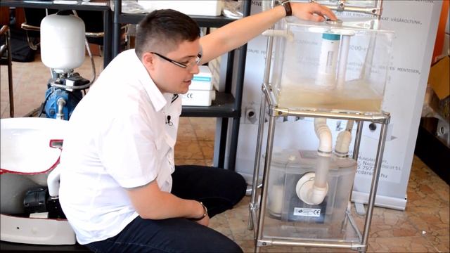 Hogyan működik a darálós WC? - Sanipump Optimum WC+3 смотреть онлайн