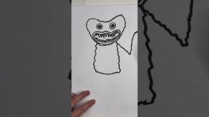 How to draw huggy wuggy/ как нарисовать хаги ваги (хагги вагги)