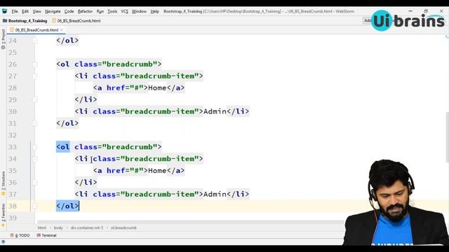 07 Breadcrumbs in Bootstrap | Bootstrap Tutorial for Beginners | Ui Brains | NAVEEN SAGGAM смотреть онлайн