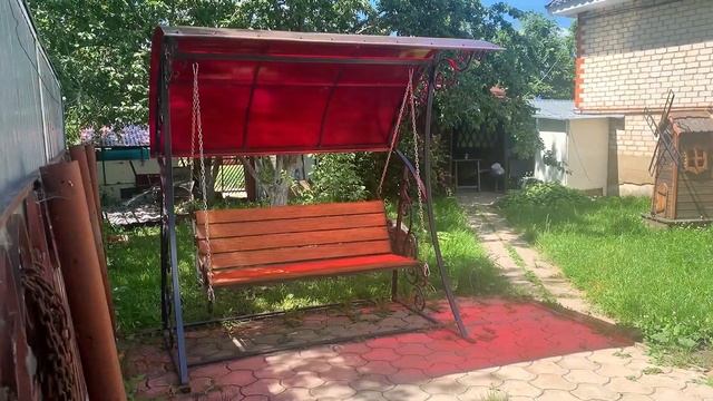 Качели кованые деревянные во двор своими руками Дмитрий Кобозев смотреть онлайн