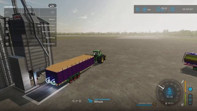 30' Flatbed Autoloading Bale Trailer / FS22 UPDATE for all platforms смотреть онлайн