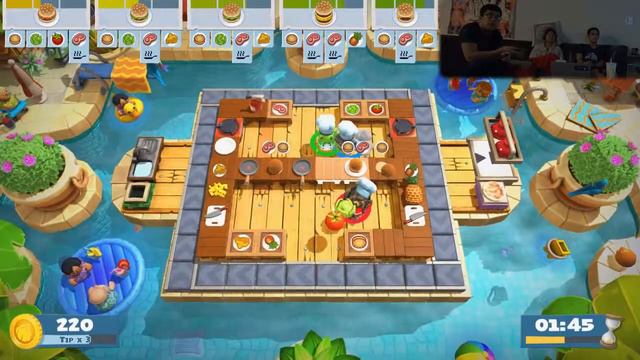 [4] Lower Standards - Overcooked! 2 (3P) - Surf 'n Turf DLC | Family Game Night смотреть онлайн