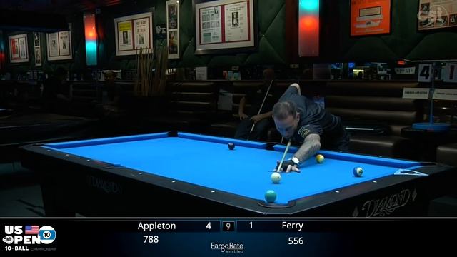 Darren Appleton vs Robert Ferry | 2019 US Open 10-Ball Championship смотреть онлайн