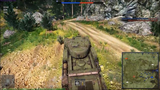War Thunder-EP36-Tank Battle Game mode: Conquest Map: Korelia-1080p смотреть онлайн