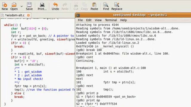 Buffer Overflow example смотреть онлайн