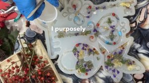 Petri art с сухоцветами в эпоксидной смоле