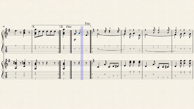 The Red Rover - A. J. Weidt (1866 - 1945) - Duo - Tablature
