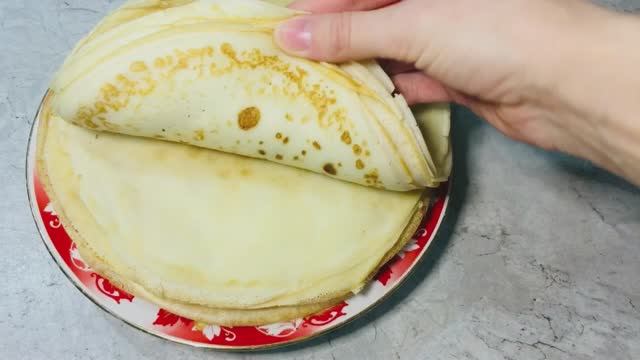 Мой любимый рецепт приготовления блинов на молоке и воде