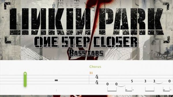 One Step Closer (Official Bass Tab Video) - Linkin Park