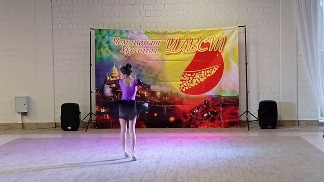 Диана Нестерук, Чемпионат Украины УАВСТ 2020, школа танцев Amberly, Житомир смотреть онлайн