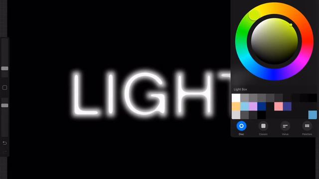 How to Create a Glowing Text in Procreate смотреть онлайн