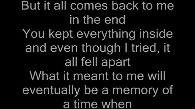 In the end - Linkin Park (with lyrics) смотреть онлайн